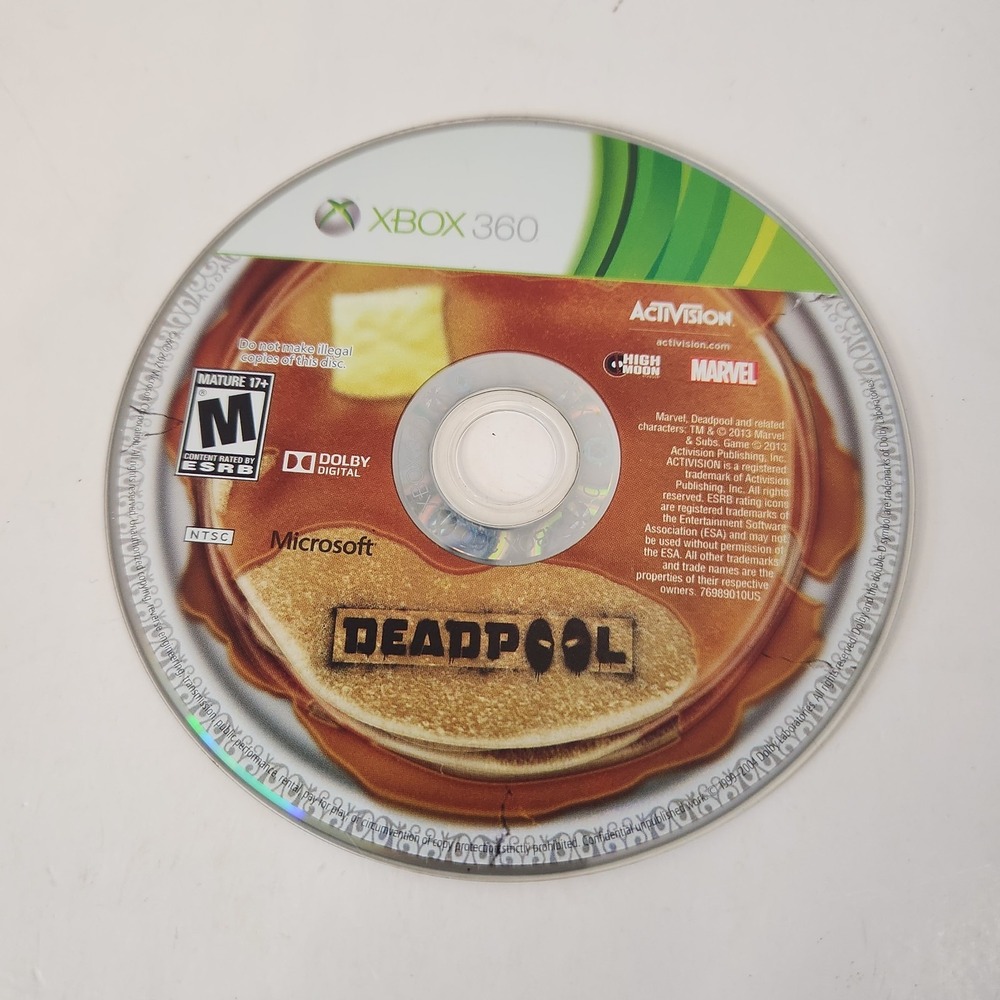 Deadpool (Microsoft Xbox 360, 2013) Disc Only!